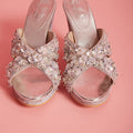 3D Sequin Flower Heels