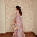 PINK TASSEL BLOUSE AND SKIRT WITH CAPE