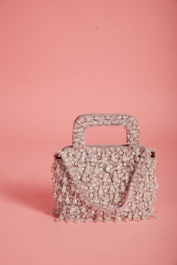 Lilac 3D Tassel Bag