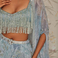 BLUE TASSEL TOP