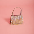 Lilac Print Tassel Bag