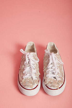 Embellished Canvas Shoes